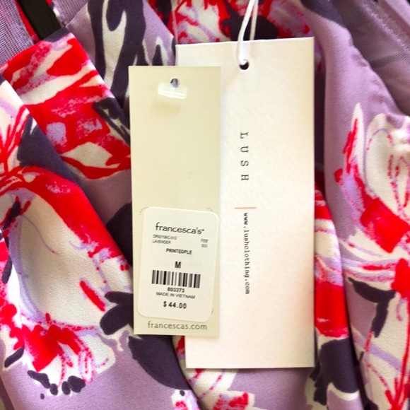 Ultra Feminine Floral Dress 👗 Sexy Slit Makes You Lovely Coming & Going 🤩NWOT - Picture 3 of 3